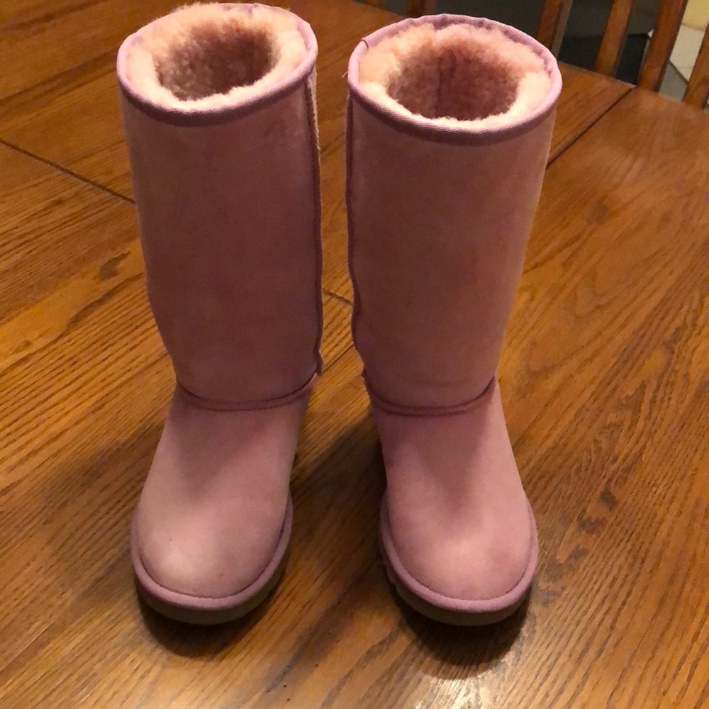 UGG Girls Classic Tall Pink Boots